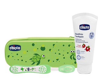 CHICCO SET DENTALE VERDE CON FLUORO - Luckyfarma.it