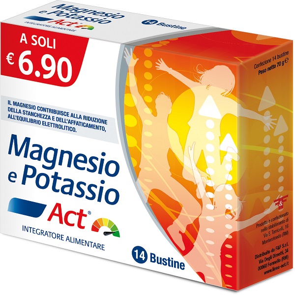 MAGNESIO E POTASSIO ACT 14 BUSTINE 5 G - Luckyfarma.it