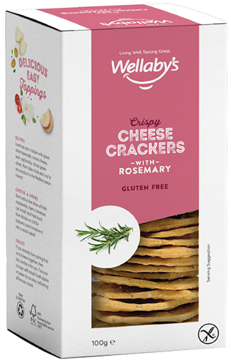 WELLABY'S CRACKERS ROSMARINO 100 G - Luckyfarma.it