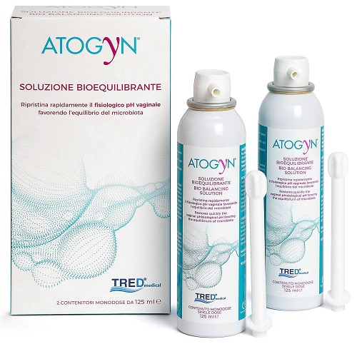 ATOGYN DISPOSITIVO IGIENE VAGINALE E RIPRISTINO PH FISIOLOGICO BAG ON VALVE 2 PEZZI DA 125ML - Luckyfarma.it