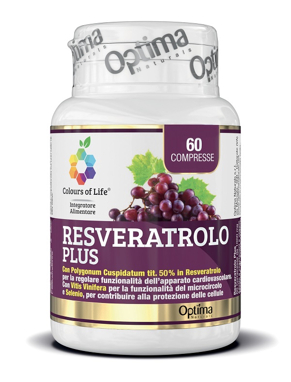 COLOURS OF LIFE RESVERATROLO PLUS 60 COMPRESSE 1000 MG - Luckyfarma.it