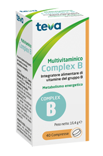 MULTIVITAMINICO COMPLEX B TEVA 40 COMPRESSE 16,4 G - Luckyfarma.it