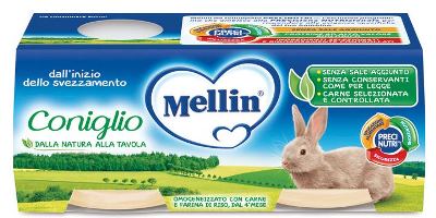 MELLIN OMOGENEIZZATO CONIGLIO 2 X 80 G - Luckyfarma.it
