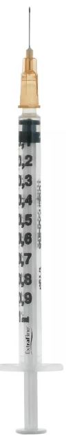 SIRINGA PER INSULINA EXTRAFINE TUB 1ML 100 UI AGO REMOVIBILE 26 GAUGE 0,45X12 MM 1 PEZZO - Luckyfarma.it