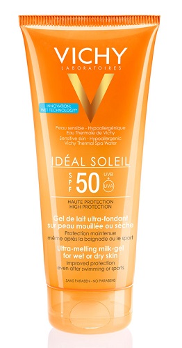 IDEAL SOLEIL GEL WET CORPO SPF50 200 ML - Luckyfarma.it