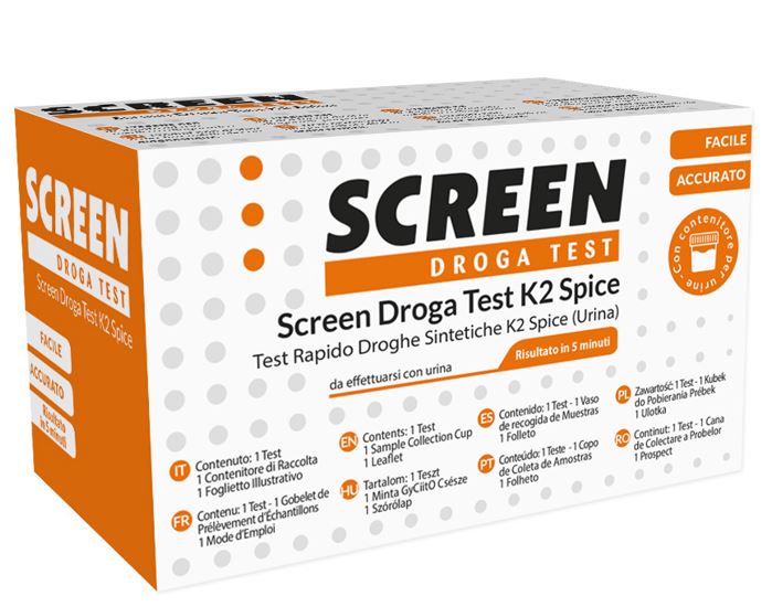 DROGA TEST CHE RILEVA UNA SOSTANZA K2/SPICE DROGHE SINTETICHE SCREEN DROGA TEST K2/SPICE URINA - Luckyfarma.it