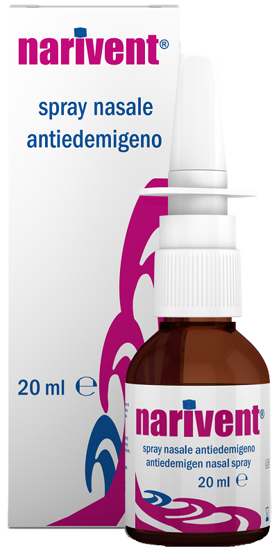SPRAY NASALE ANTIEDEMIGENO NARIVENT FLACONE 20 ML - Luckyfarma.it