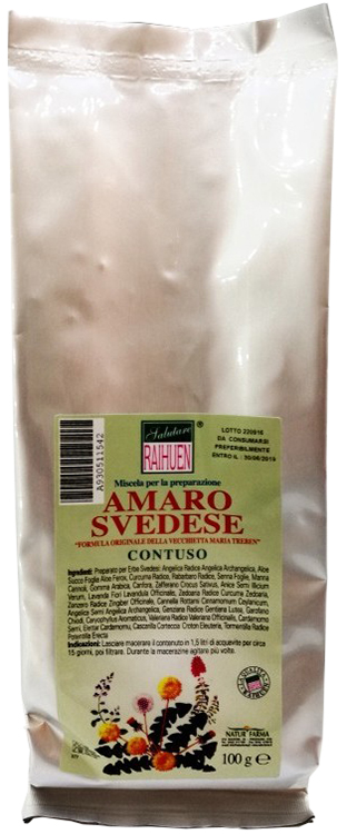 RAIHUEN ERBE SVEDESI CONTUSO PREPARATO PER AMARO SVEDESE 100 G - Luckyfarma.it