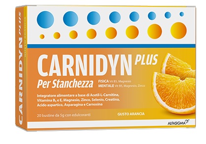CARNIDYN PLUS 20 BUSTINE DA 5 G GUSTO ARANCIA - Luckyfarma.it