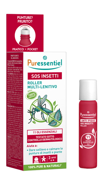 PURESSENTIEL SOS INSETTI ROLLER 11 OLI ESSENZIALI 5 ML - Luckyfarma.it