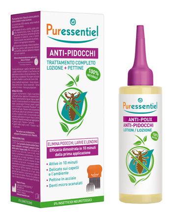 LOZIONE ANTIPIDOCCHI 100 ML + PETTINE PURESSENTIEL - Luckyfarma.it