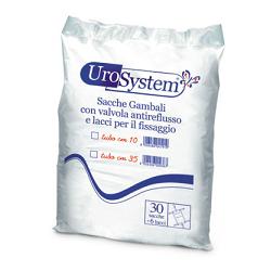 SACCA DI DRENAGGIO DA GAMBA PER INCONTINENZA UROSYSTEM TUBO 10 CM 30 PEZZI - Luckyfarma.it
