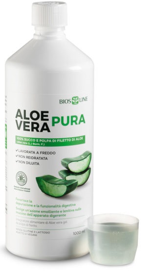 BIOSLINE ALOE VERA SUCCO POLPA 1 LITRO - Luckyfarma.it