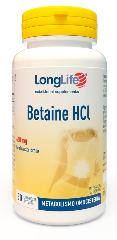 LONGLIFE BETAINE HCL 90 COMPRESSE - Luckyfarma.it
