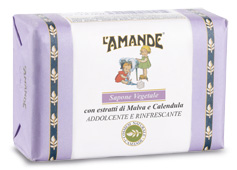 L'AMANDE MARSEILLE SAPONE VEGETALE MALVA/CALENDULA 200 G - Luckyfarma.it