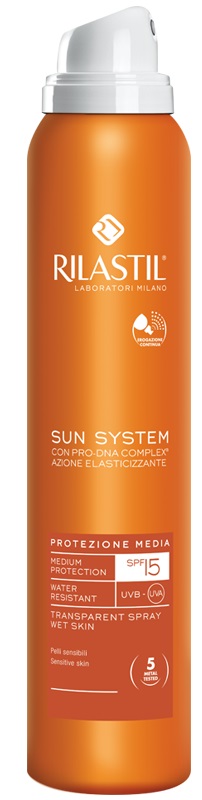 RILASTIL SUN SYSTEM PHOTO PROTECTION THERAPY SPF15 TRANSPARENT SPRAY 200 ML - Luckyfarma.it
