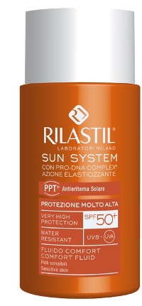 RILASTIL SUN SYSTEM PHOTO PROTECTION THERAPY SPF50+ COMFORT FLUIDO 50 ML - Luckyfarma.it