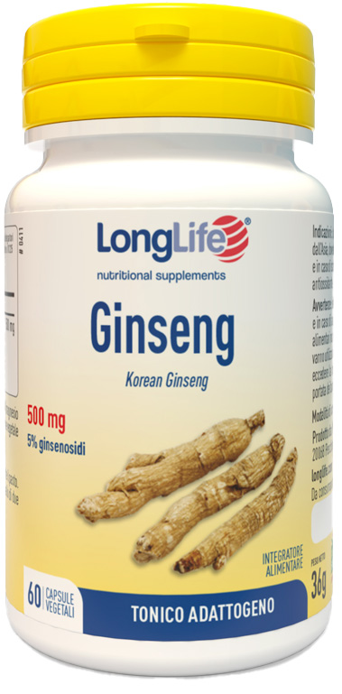 LONGLIFE GINSENG 5% 60 CAPSULE - Luckyfarma.it