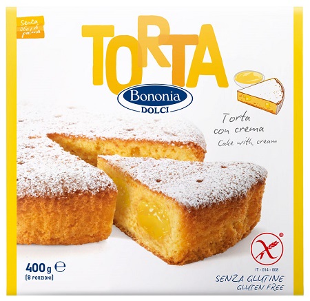 BONONIA TORTA CON CREMA SENZA GLUTINE 400 G - Luckyfarma.it