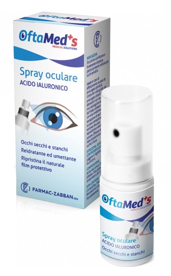 OFTAMED'S SPRAY CULARE OCCHI SECCHI E STANCHI ACIDO IALURONICO 10 ML - Luckyfarma.it