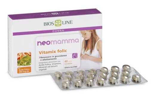 BIOSLINE NEOMAMMA VITAMIX FOLIC 40 COMPRESSE NEW - Luckyfarma.it