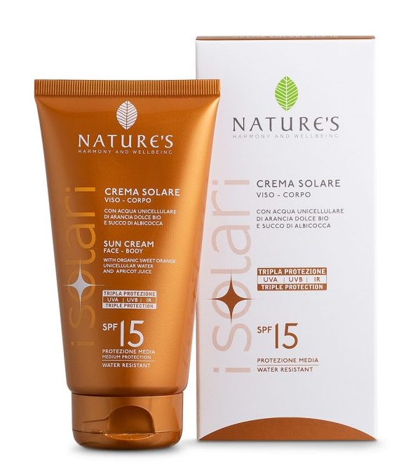 NATURE'S I SOLARI CREMA SOLARE VISO E CORPO SPF 15 IR SUN 150 ML - Luckyfarma.it