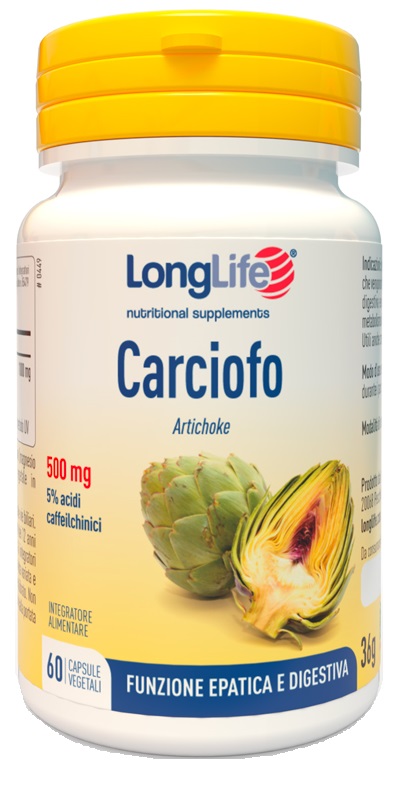 LONGLIFE CARCIOFO 60 CAPSULE VEGETALI - Luckyfarma.it