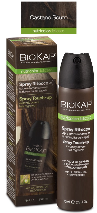 BIOS LINE BIOKAP NUTRIDEL SPRAY RITOCCO CASTANO SCURO 75 ML - Luckyfarma.it