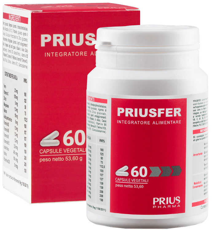 PRIUSFER 60 CAPSULE - Luckyfarma.it