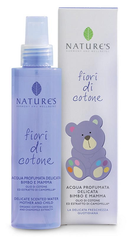 NATURES FIORI DI COTONE ACQUA PROFUMATA DELICATA BIMBO E MAMMA 150 ML - Luckyfarma.it