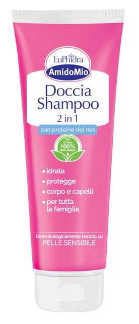 EUPHIDRA AMIDOMIO DOCCIA SHAMPOO 2 IN 1 250 ML - Luckyfarma.it