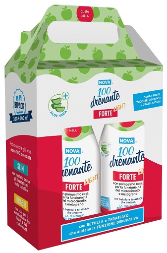 NOVA100 DRENANTE FORTE LIGHT CON ALOE 300+300 ML - Luckyfarma.it
