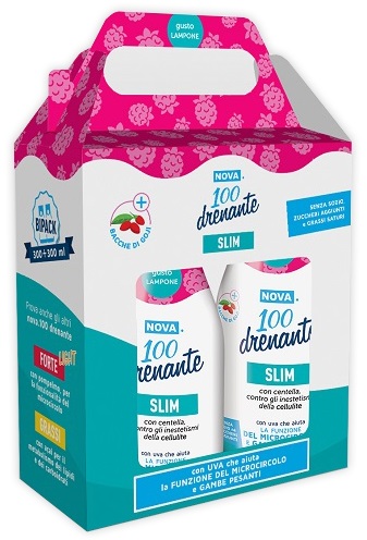 NOVA100 DRENANTE SLIM CON BACCHE DI GOJI 300 + 300 ML - Luckyfarma.it
