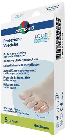MASTER-AID FOOT CARE VESCICHE PROTEZIONE PER DITA 60X20 MM 5 PEZZI - Luckyfarma.it
