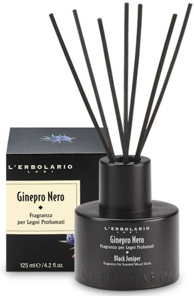 GINEPRO NERO FRAGRANZA LEGNI PROFUMATI CON BASTONCINI 125 ML - Luckyfarma.it