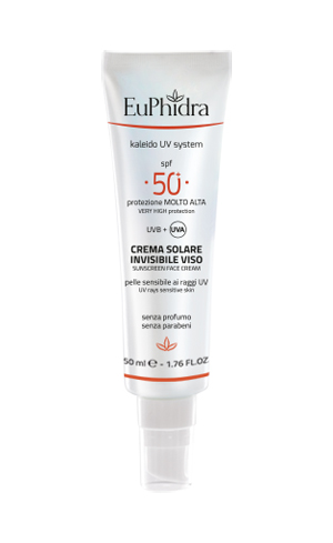 EUPHIDRA KALEIDO UV SYSTEM CREMA SOLARE VISO 50+ INVISIBLE - Luckyfarma.it