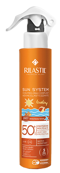 RILASTIL SUN SYSTEM BABY PPT SPF 50+ EMULSIONE SPRAY 200 ML - Luckyfarma.it