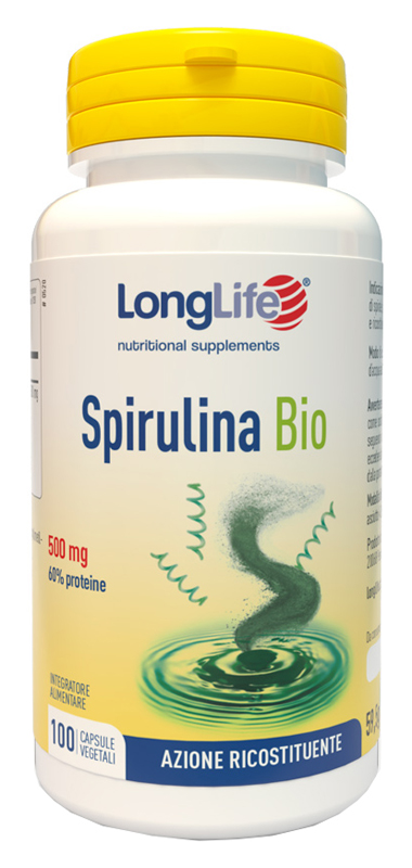 LONGLIFE SPIRULINA BIO 500 MG 100 CAPSULE VEGETALI - Luckyfarma.it