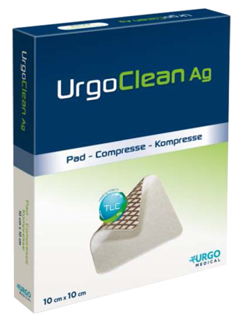 MEDICAZIONE TNT ASSORBENTE GELIFICANTE URGOCLEAN AG/SILVER 10X10CM 5 PEZZI - Luckyfarma.it