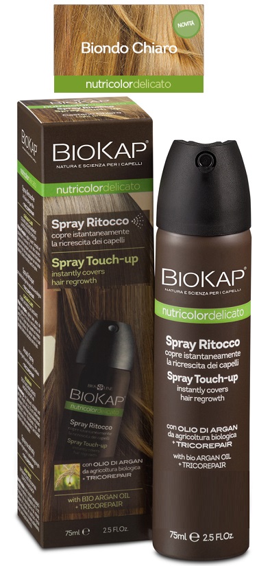 BIOS LINE  BIOKAP NUTRICOLOR DELICATO SPRAY RITOCCO BIONDO CHIARO 75 ML - Luckyfarma.it