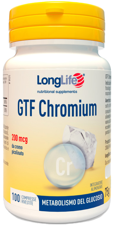 LONGLIFE GTF CHROMIUM 100 COMPRESSE - Luckyfarma.it