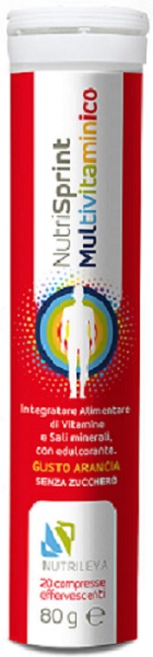 NUTRISPRINT MULTIVITAMINICO 20 COMPRESSE EFFERVESCENTI 80 G SENZA ZUCCHERO - Luckyfarma.it
