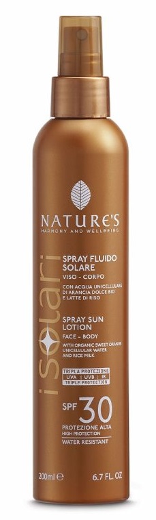 NATURES I SOLARI SPRAY FLUIDO SPF30 200 ML - Luckyfarma.it