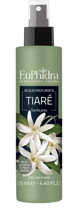 EUPHIDRA ACQUA PROFUMATA TIARE' IN FLACONE CON ETICHETTA POMPA SPRAY - Luckyfarma.it