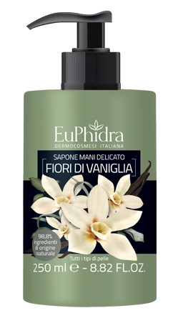 EUPHIDRA SAPONE LIQUIDO MANI VANIGLIA IN FLACONE CON ETICHETTA DISPENSER - Luckyfarma.it
