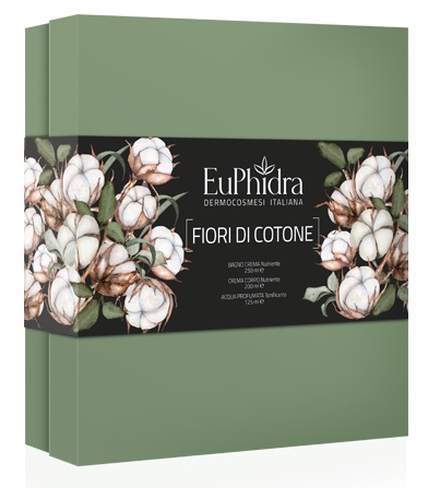 EUPHIDRA COFANETTO FIORI DI COTONE CONTENENTE 1 BAGNO CREMA 1 ACQ PROFUMATA 1 - Luckyfarma.it