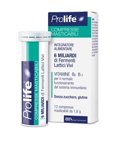 PROLIFE COMPRESSE MASTICABILI INTEGRATORE ALIMENTARE IN TUBETTO CON ASTUCCIO - Luckyfarma.it