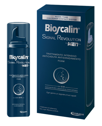 BIOSCALIN SIGNAL REVOLUTION MEN TRATTAMENTO INTENSIVO ANTICADUTA ANTIDIRADAMENTO FOAM 75 ML - Luckyfarma.it