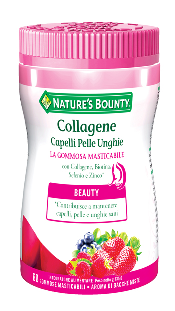 COLLAGENE CAPELLI PELLE UNGHIE 60 GOMMOSE MASTICABILI - Luckyfarma.it