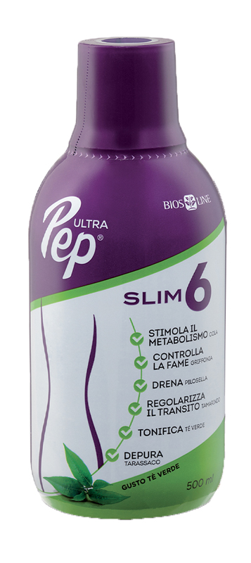 ULTRA PEP SLIM 6 TE' VERDE 500 ML CON EDULCORANTE - Luckyfarma.it
